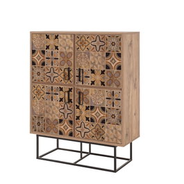 Hanah Home Quantum Solo - Retro Pino Atlántico y Negro